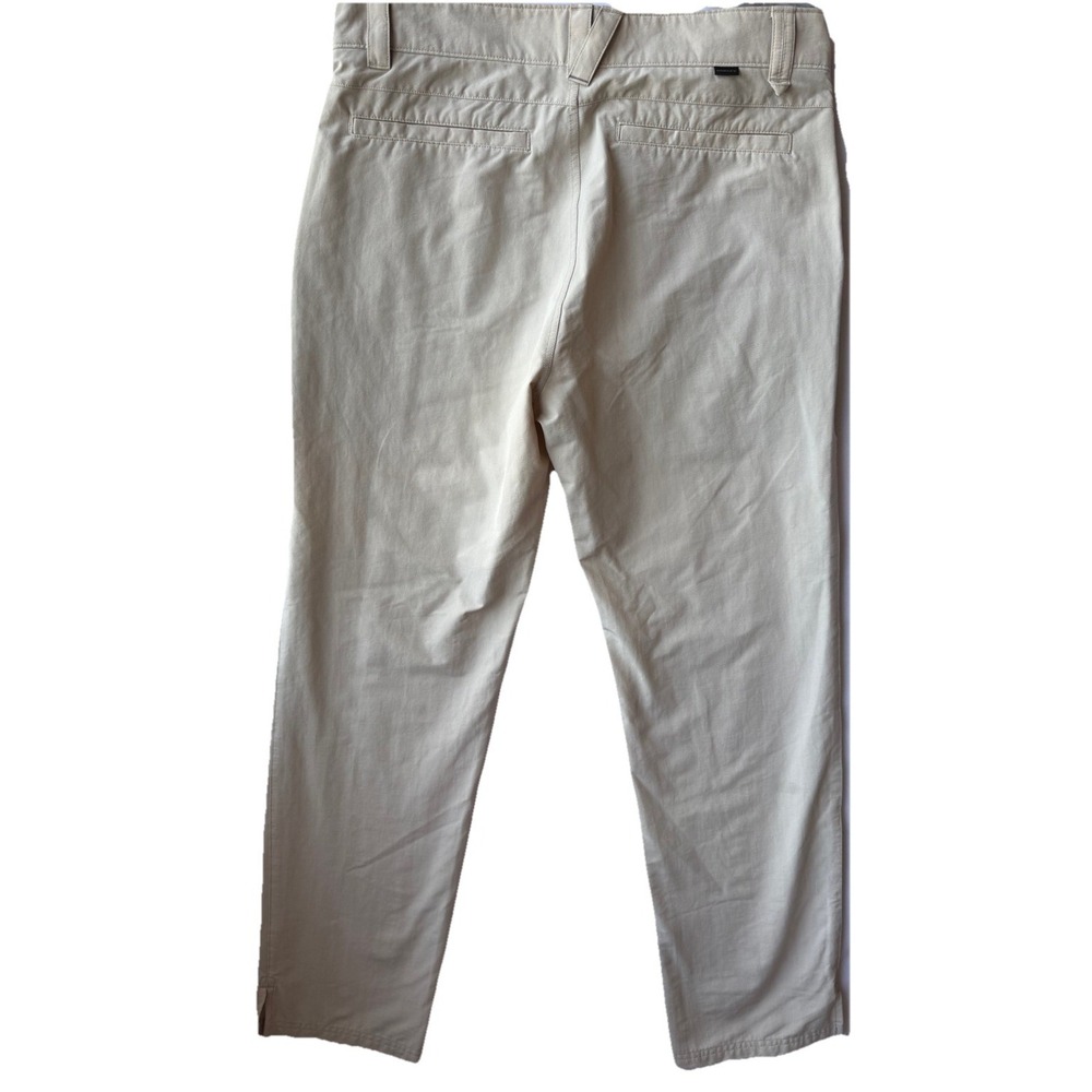 Oakley Mens Golf Pants 33x32 Khaki Stretch Performance Straight Leg Chino - Picture 4 of 8